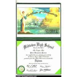 Amazing Spider-Man Movie Diploma (Columbia Pictures, 2002). This one-of-a-kind piece is the actua...