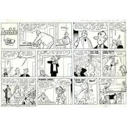 Bob Montana - Original Comic Strip Art for Archie Sunday dated 02-19-61 (King Features, 1961). Bo...