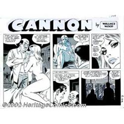Wally Wood - Original Comic Strip Art for Cannon (Wood and Richter, 1973). Created in the early 1...