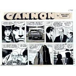 Wally Wood - Original Comic Strip Art for Cannon (Wood and Richter, 1973). While Wally Wood is co...