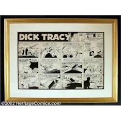 Chester Gould - Original Comic Strip Art for Dick Tracy Sunday dated 6-21-59 (The Chicago Tribune...