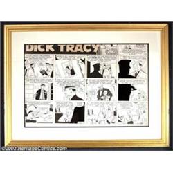 Chester Gould - Original Comic Strip Art for Dick Tracy Sunday dated 12-3-61 (The Chicago Tribune...