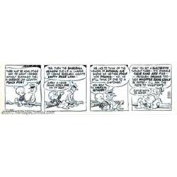 Walt Kelly - Original Pogo Comic Strip Art from 11-29-63 (The Hall Syndicate, 1963). Deceptively...