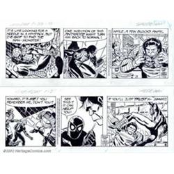 Larry Lieber - Original Comic Strip Art for The Amazing Spider-Man Daily, Lot of 5 (King Features...
