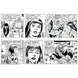 Larry Lieber - Original Comic Strip Art for The Amazing Spider-Man Daily, Lot of 5 (King Features...