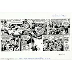 Alex Saviuk and Joe Sinnott - Original Comic Strip Art for The Amazing Spider-Man Sunday dated 5-...