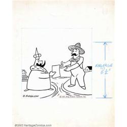 Otto Soglow - Original Illustration of The Little King (King Features Syndicate, 1961). A master...
