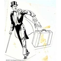 Phil Davis - Original Illustration of Mandrake (undated). Created in 1934 with Lee (The Phantom)...