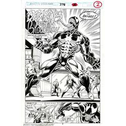 Mark Bagley and Randy Emberlin - Amazing Spider-Man #378, Splash Page (Marvel, 1993). From Maximu...
