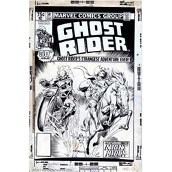 Bob Budiansky and Joe Rubinstein - Original Cover Art for Ghost Rider #50 (Marvel, 1980). This cl...
