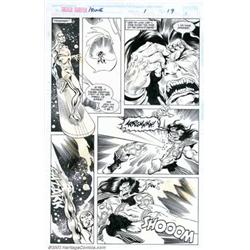John Buscema and Bill Anderson - Original Art Panel Page for Rune/Silver Surfer #1 (Marvel, 1995)...