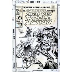 Ernie Chan - Original Cover Art to Marvel Triple Action #42 (Marvel,1978). With his graceful mast...