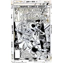 Dave Cockrum and Joe Rubinstein - Original Cover Art to The Spectacular Spider-Man #22 (Marvel, 1...