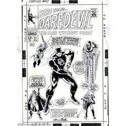 Gene Colan and Frank Giacoia - Original Cover Art for Daredevil #27 (Marvel, 1967). Gene Colan's...