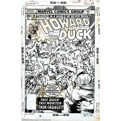 Gene Colan - Original Cover Art to Howard the Duck #18 (Marvel, 1977). This issue of the Howard t...