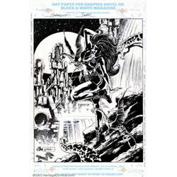 Steve Epting - Original Art Splash Page for Marvel Swimsuit Special #1 (Marvel, 1992). This fanta...