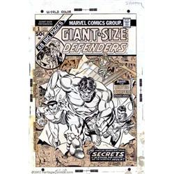 Gil Kane and Mike Esposito - Original Cover Art for Giant-Size Defenders #1 (Marvel, 1974). You w...