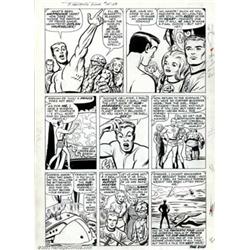 Jack Kirby and Dick Ayers - Fantastic Four #14, page 22 (Marvel, 1962). The last page of this und...