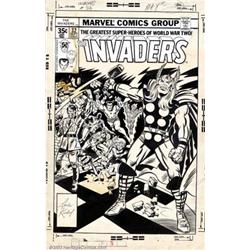 Jack Kirby and Joe Sinnott - Original Cover Art for The Invaders #32 (Marvel, 1978). The greatest...