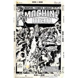 Jack Kirby and Mike Royer - Original Art for Cover and Complete 17-page Story for Machine Man #8...