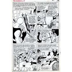 Joe Orlando and Vince Colletta - Daredevil #4, page 15 (Marvel, 1964). This wonderful pre-red cos...