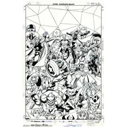 George Perez - Original Cover Art for Avengers Visionaries Trade Paperback (Marvel, 1999). This i...