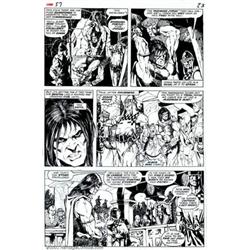 Mike Ploog - Original Art for Conan the Barbarian #57, page 23 (Marvel, 1975). Mike Ploog only di...