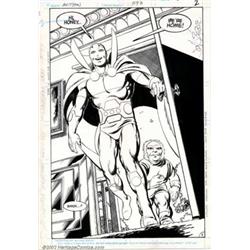 John Byrne and Keith Williams - Action #593, Splash Page (DC, 1987). An incredible low angle imag...