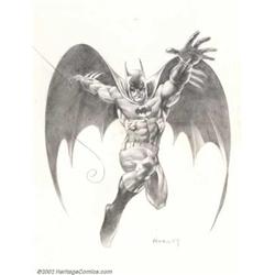 Alex Horley - Original Pencil Illustration of Batman (undated). Heavy Metal cover artist Alex Hor...