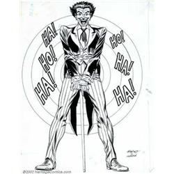 Carmine Infantino and Murphy Anderson - Original Illustration of The Joker (DC Comics, 1960s). Cr...