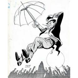 Carmine Infantino and Murphy Anderson - Original Illustration of The Penguin (DC Comics, 1960s)....