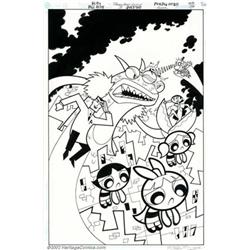 Phil Moy - Original Cover Art for Powerpuff Girls #3 (DC, 2000). The Powerpuff Girls are one of t...