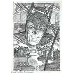 Bernie Wrightson - Original Unused Cover Art Rough to Batman: The Cult #4 (DC, 1988). Considered...