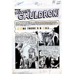 Graham Ingels - Original Art for Vault of Horror #34 Complete 7-page Story "The Witch's Cauldron"...