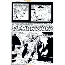 Jack Abel & Wally Wood - Original Art for Sorcery #10, complete 5-page story, "Demon Rider" (Red...