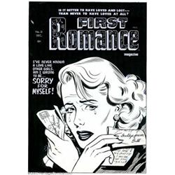 Artist Unknown - Original Cover Art for First Romance #31 (Harvey, 1954). In an attempt to lure f...