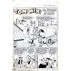 Artist Unknown - Original Art to Complete Story for Tom Mix #42 (Fawcett, 1951). This is a very n...