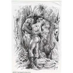 Sebastia Boada - Original Illustration,  Jungle Love  (undated). Best known for his fine art pain...
