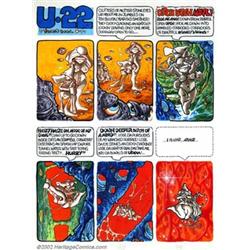 Vaughn Bode - Original Art for Deadbone Erotica #18, page 3, "U-22" (1970). As much a cultural ph...