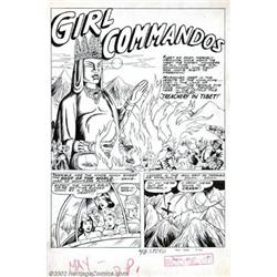 Jill Elgin - Original art for Speed Comics #32, pages 40-47 (Harvey, 1944). Jill Elgin handled th...