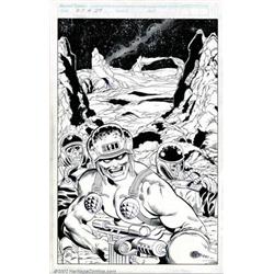 Jim Fern and Mark McKenna - Original Cover Art for Rogue Trooper #29 (Fleetway Comics, 1988). Bet...