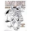 Image 1 : Gill Fox - Original Cover Art to Lady Luck #88 (Quality, 1950). SMACK!!! Lady Luck knows how deal...