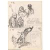 Image 1 : Frank Frazetta - Original Preliminary Sketch for Midwood Paperback Series #1 of 2 (1962). After l...
