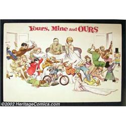 Frank Frazetta - Original Movie Poster Illustration for "Yours, Mine and Ours" (1968). Proving th...