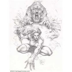 Tomas Giorello - Original Illustration, "Sabre-Tooth" (undated). An up-and-coming young Argentini...