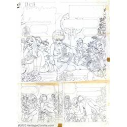 Russ Heath and Harvey Kurtzman - Original Layouts, Color Comps and Pencils for Little Annie Fanny...