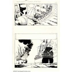 Russ Heath - Original Art for Penthouse Comics, complete 9-page story, "Pirate Hearts, Part I, Mi...