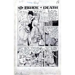 Jack Katz - Original Art for Adventures into Darkness #11, Complete 3-page Story, "The Bride of D...