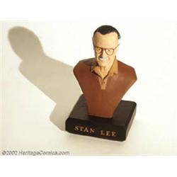 Nijart Int'l - Bust of Stan Lee (Mag Mins, 1997). Face Front, True Believer! Offered here is a tr...