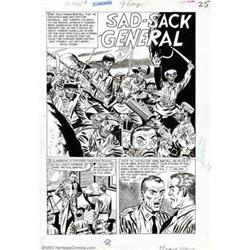 George Roussos - Original Art for This Is War #7, Complete 7-page Story "Sad Sack General" (Stand...